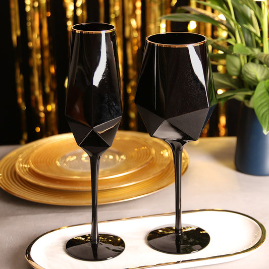 Goblet Simple Wine Glass Champagne Glasses For Model Room Setting