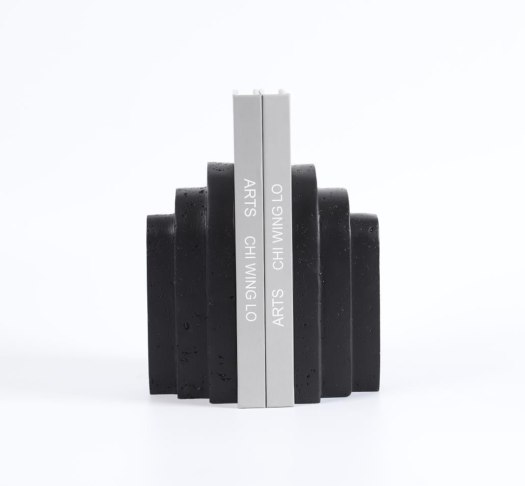 Modern Minimalist Geometric Abstract Bookend Study Decoration